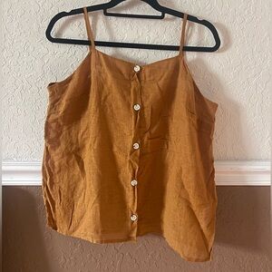 Old navy tank top in mustard yellow/orange